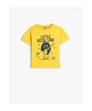 KOTON Erkek Bebek Canavar Baskılı T-shirt