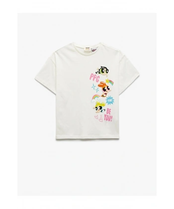KOTON Pamuklu Lisanslı Baskılı Kısa Kollu Tişört