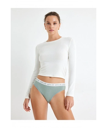 KOTON Brief Külot Baskı Detaylı Standart Bel