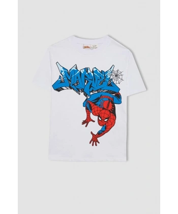 DEFACTO Erkek Çocuk Bisiklet Yaka Kısa Kollu T-shirt