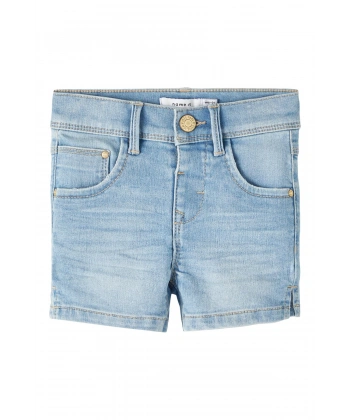 NAME IT Kız Çocuk Pamuklu Mini Denim Şort