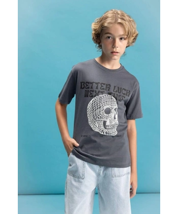 DEFACTO Erkek Çocuk Baskılı T-Shirt