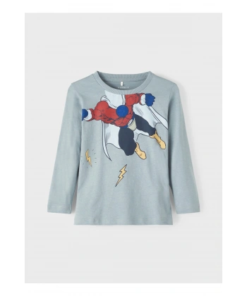 NAME IT Erkek Çocuk Baskılı Uzun Kollu T-shirt