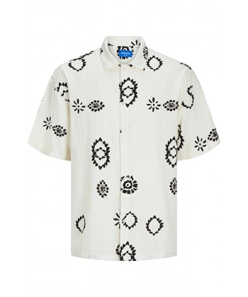 JACK & JONES Erkek Desenli Oversize Gömlek