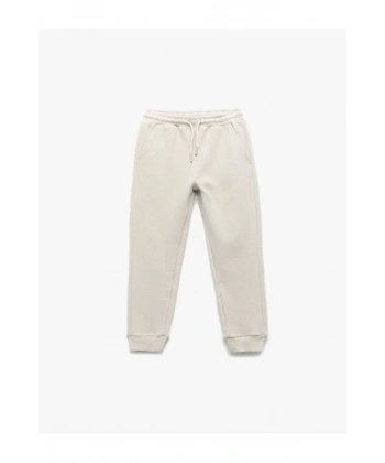 KOTON Erkek Çocuk Beli Bağcıklı Cepli Basic Jogger Eşofman Altı