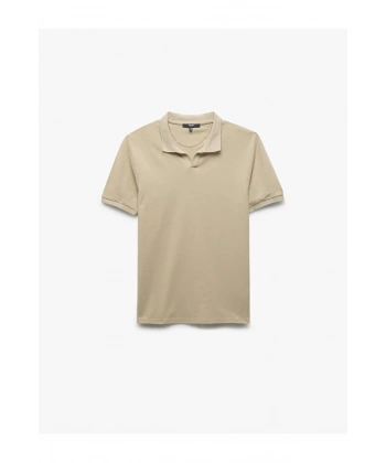 KOTON Erkek Pamuklu Kısa Kollu Pike Kumaş Polo Yaka Slim Fit Tişört