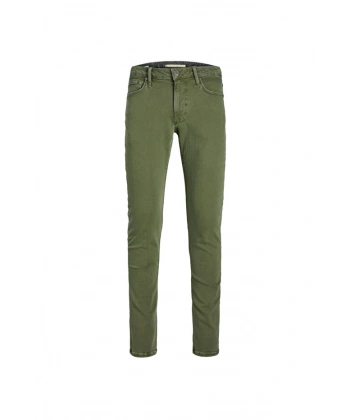 Jack & Jones Düşük Bel Slim Fit Yeşil Erkek Denim Pantolon