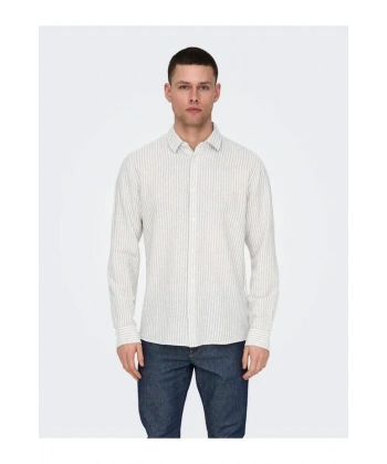 Only & Sons Erkek Uzun Kollu Çizgili Gömlek