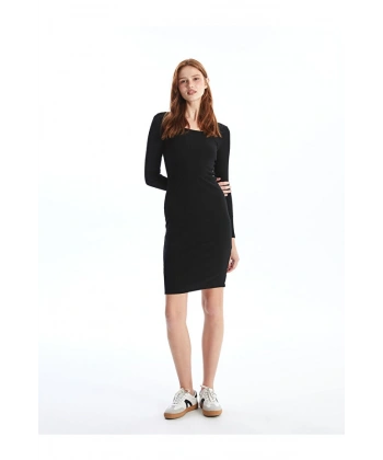 LC Waikiki Kadın U Yaka Kadın Bodycon Elbise