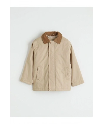 LC Waikiki Erkek Çocuk Kadife Yakalı Mont