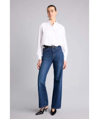 Defacto %100 Pamuk Balloon Fit Poplin Gömlek