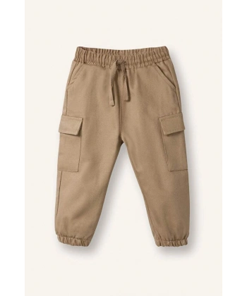 Defacto Erkek Bebek %100 Pamuk Kargo Fit Jogger Paça Pantolon