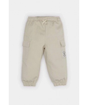 Defacto Erkek Bebek Beli Lastikli Kargo Cepli Gabardin Pantolon