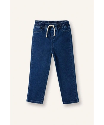 Defacto Erkek Bebek Düz Paça Beli Lastikli Basic Düz Jean Pantolon