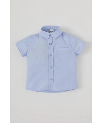 Defacto Erkek Bebek Regular Fit Basic Kısa Kollu Gömlek
