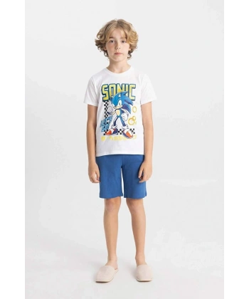 Defacto Erkek Çocuk Kısa Kollu Şortlu Pijama Takımı
