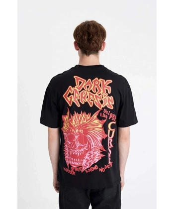 DEFACTO Erkek Oversize T-Shirt
