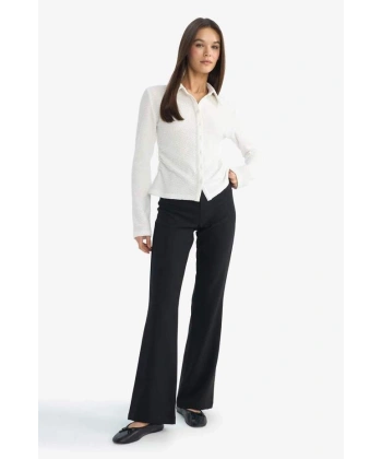 Defacto Flare Fit Normal Bel Pantolon