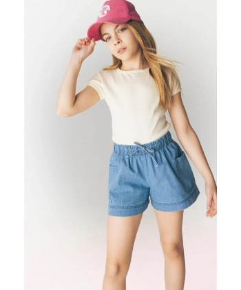 Defacto Kız Çocuk Short Sleeve T-Shirt