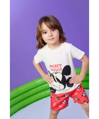 Erkek Bebek Kısa Kollu Tişört Deniz Şortu 2li Takım