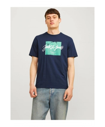 Jack & Jones Erkek Baskılı Tişört