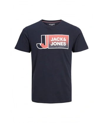 Jack & Jones Erkek Logo Baskılı Tişört