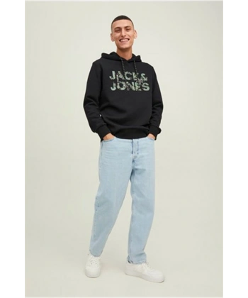 Jack & Jones Kapüsonlu Baskili Sweatshirt