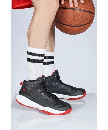 Jump Siyah - Beyaz Erkek Basketbol Spor Ayakkabısı