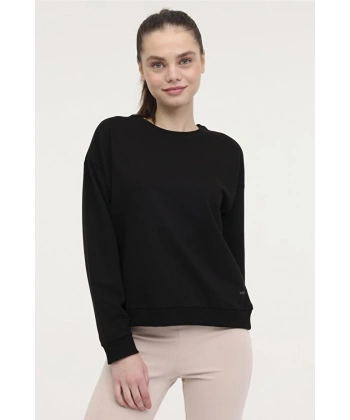 Kinetix Siyah Kadın Sweatshirt