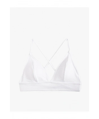 Koton Arkası Çapraz Askılı Bağlama Detaylı Bralet Bikini Üstü