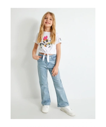 Koton Crop Tişört Bağlamalı Pamuklu