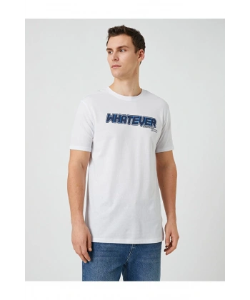 KOTON Erkek Kolej T-shirt