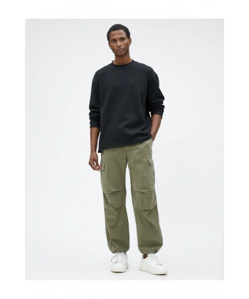 KOTON Erkek Sweat Siyah