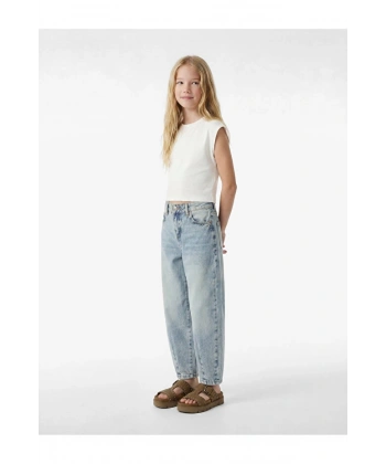 Koton Pamuklu Balon Kesim Denim Pantolon