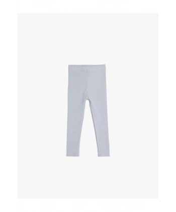 Koton Pamuklu Beli Lastikli Basic Uzun Tayt