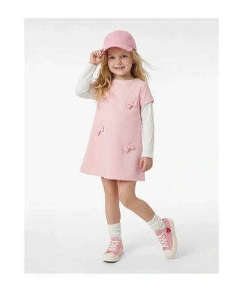 Koton Pembe Kız Bebek Elbise