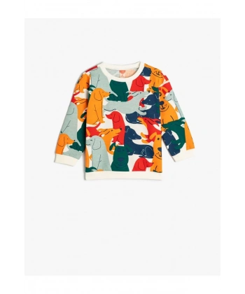 Koton Sweatshirt Baskılı Pamuklu