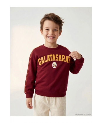 LC Waikiki Baskılı Erkek Çocuk Kalın Sweatshirt