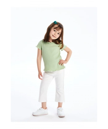 LC Waikiki Beli Lastikli Basic Kız Bebek Pantolon