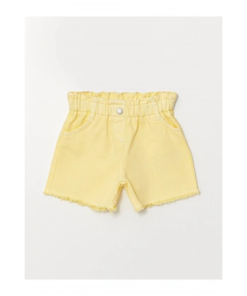 LC Waikiki Beli Lastikli Basic Kız Bebek Şort