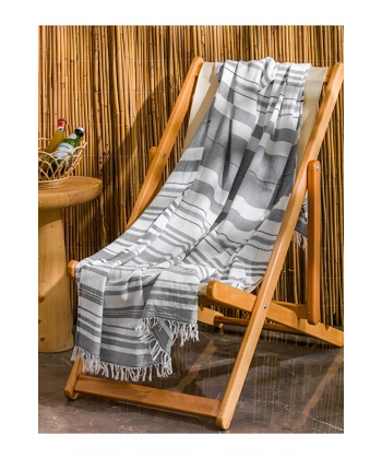 LC Waikiki Çizgi Detaylı Saçaklı Peştamal Havlu 90x165 Cm