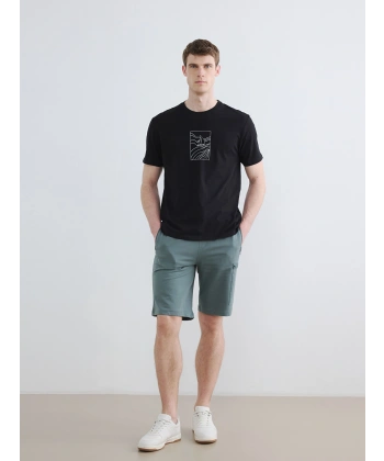 LC Waikiki Classic Yeşil Regular Fit Erkek Kargo Şort