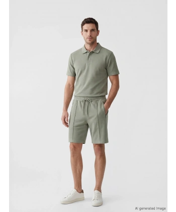 LC Waikiki Classic Yeşil Standart Kalıp Erkek Şort