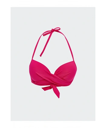 LC Waikiki Dikişli Pedli Büzgü Detaylı Kadın Bikini Üst