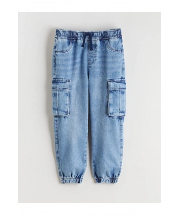 LC Waikiki Erkek Çocuk Beli Lastikli Jogger Jean Pantolon