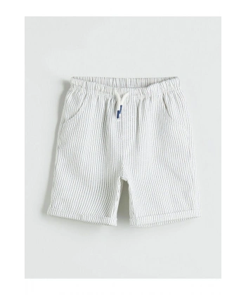 LC Waikiki Indigo Beli Lastikli Basic Cepli Erkek Çocuk Şort