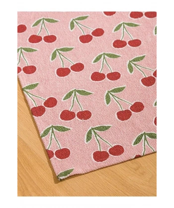 LC Waikiki Karışık Kiraz Baskılı Halı 70x140 Cm