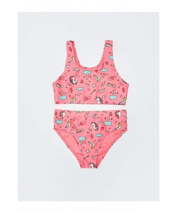 LC Waikiki Kız Çocuk Baskılı Bikini