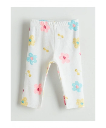 LC Waikiki Kız Çocuk Beli Lastikli Çiçekli