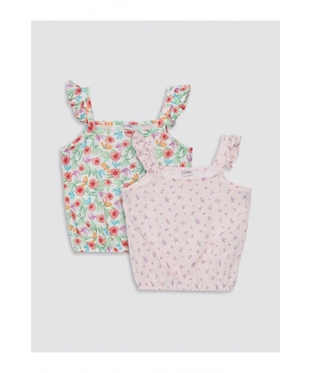 LC Waikiki Kız Çocuk Crop Bluz 2li